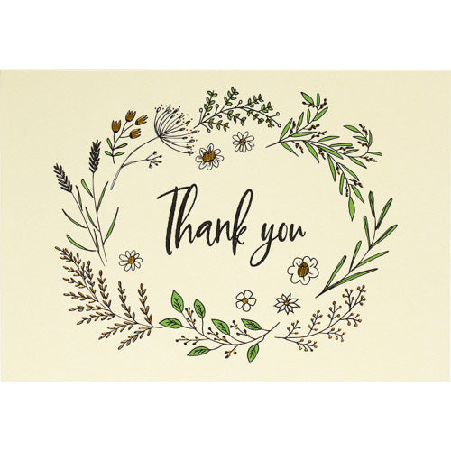 Native Botanicals Thank You Notes
