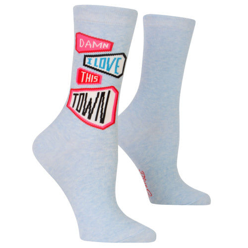 Damn I Love This Town Women’s Socks